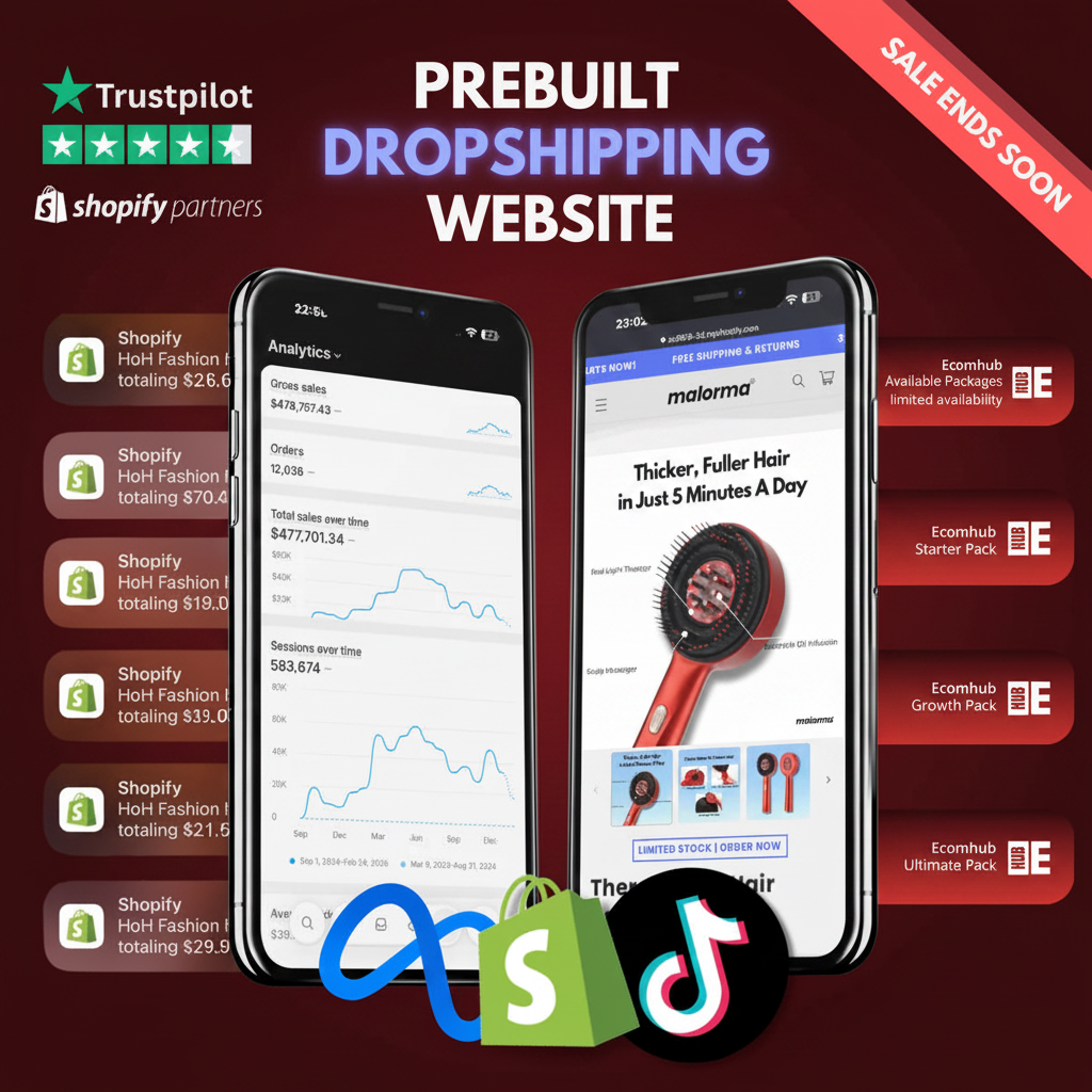 Prebuilt Dropshipping Website Banner